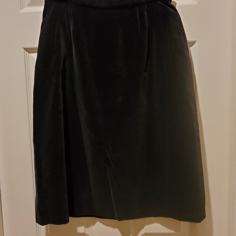 Vintage Black velvet skirt